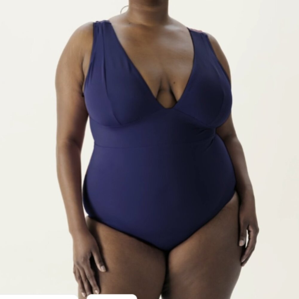 Andie Women's Navy One Piece Swimsuit - Picture 9 of 10